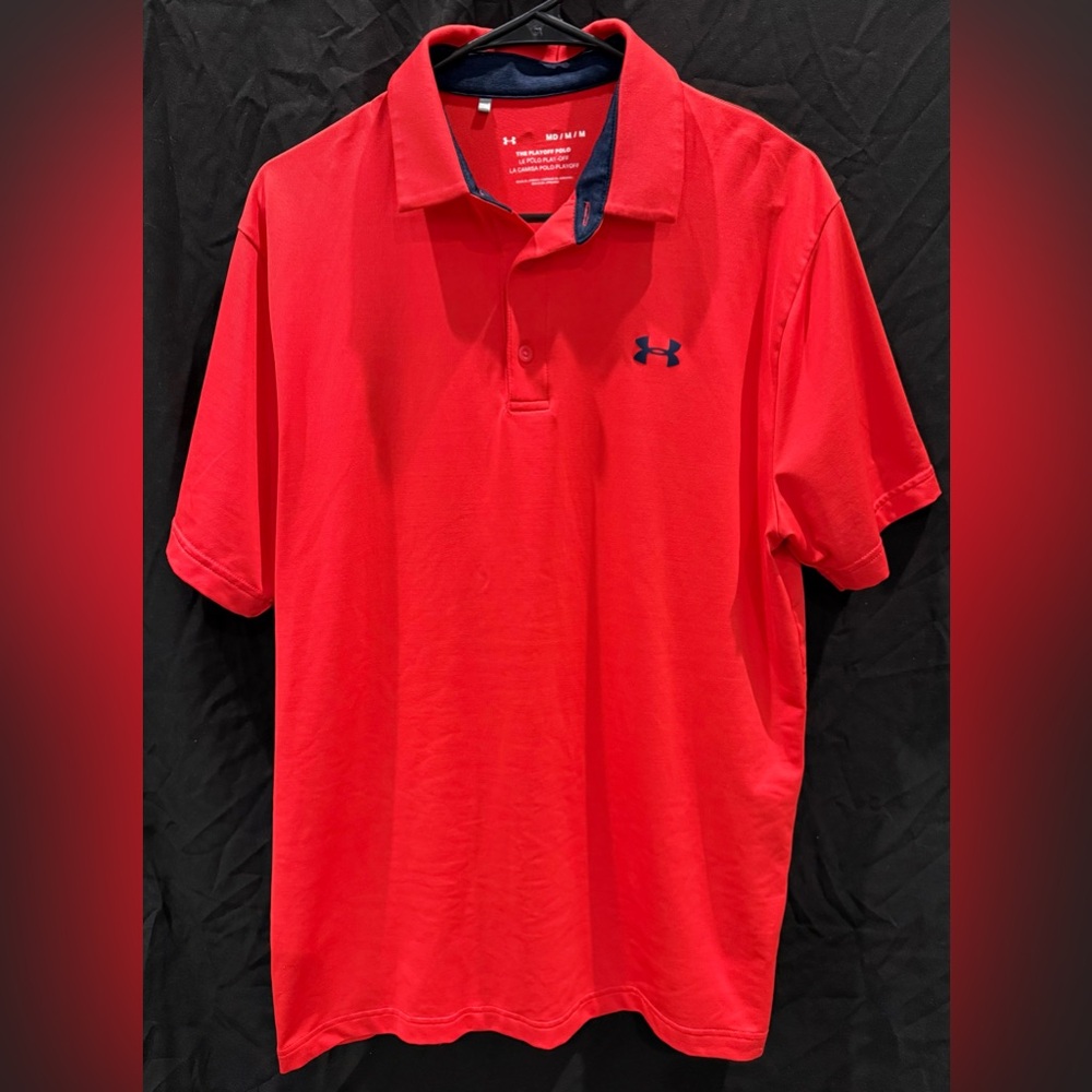 Under Armour Men's Vibrant Red Polo Shirt